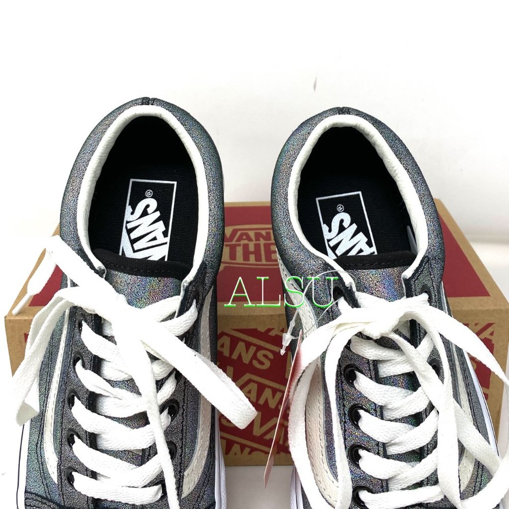 VANS Old Skool Prism Suede Silver Glitter Women’s - Picture 4 of 10